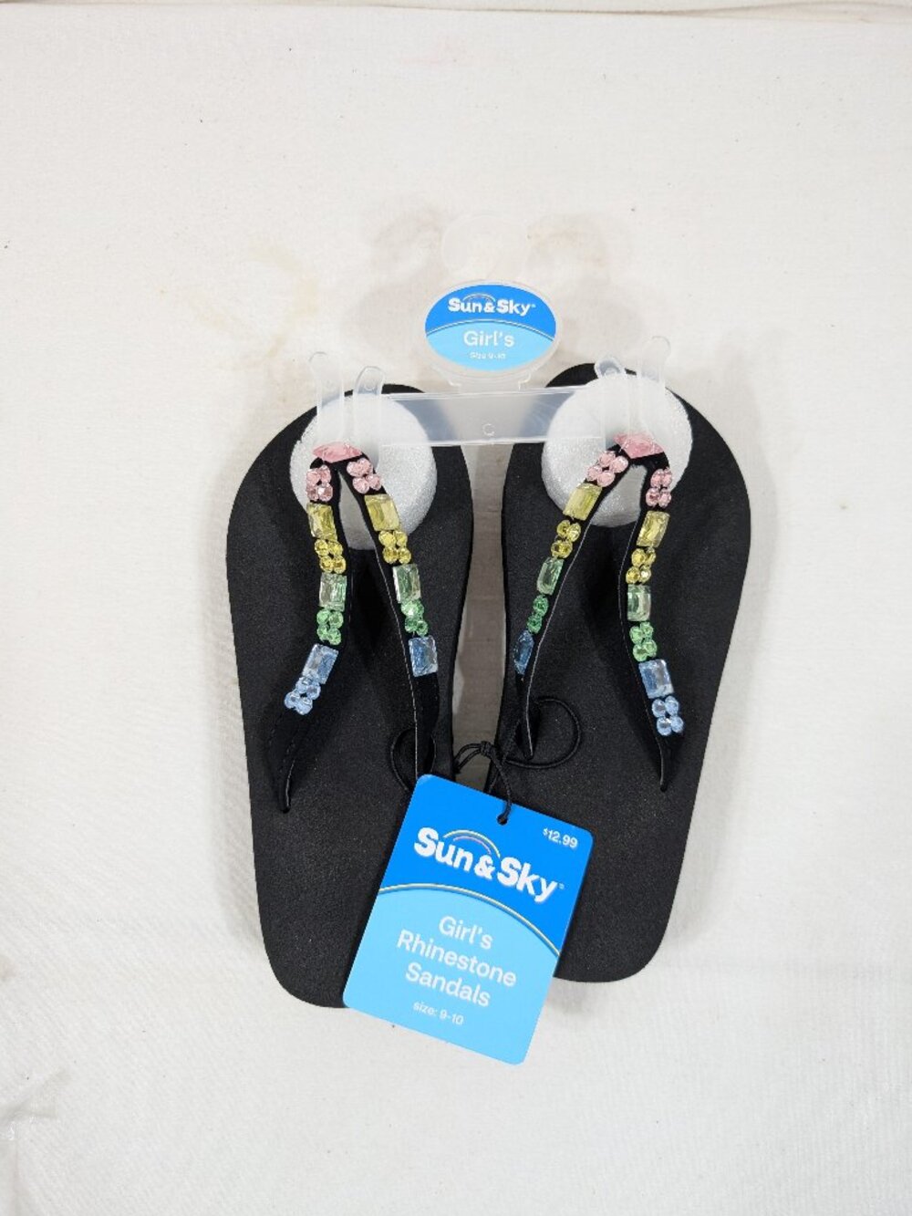 Sun & Sky Rhinestone Sandals - Picture 1 of 2